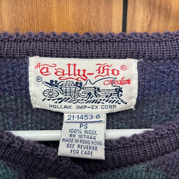 Vintage grandma core Tally Ho Cardigan - Picture 3 of 3